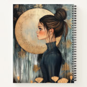 Carnet Belle Fille et Lune (Dos)