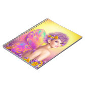 Carnet Belle fille papillon fée (Côté gauche)