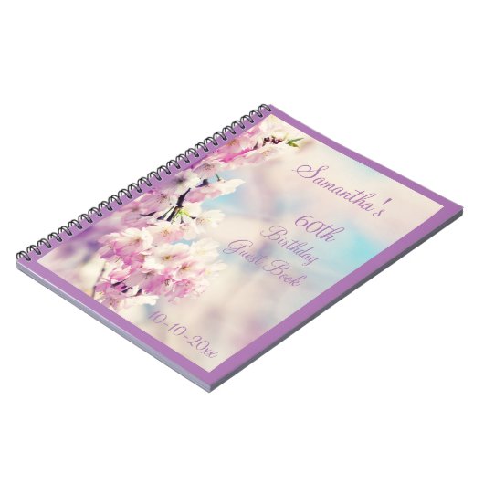 Carnet Belle Fleur 60e anniversaire (Côté gauche)