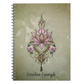 Carnet Belle fleur de lotus (Devant)