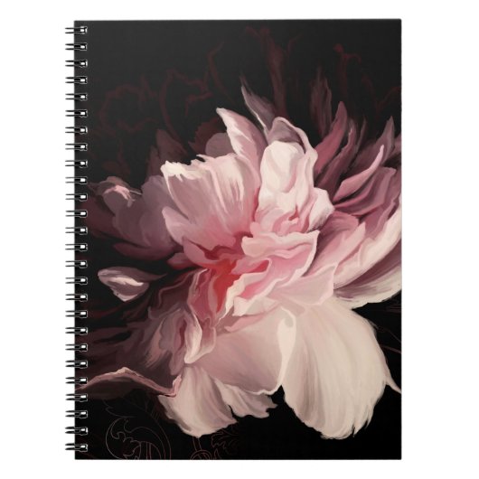 Carnet Belle fleur de pivoine (Devant)
