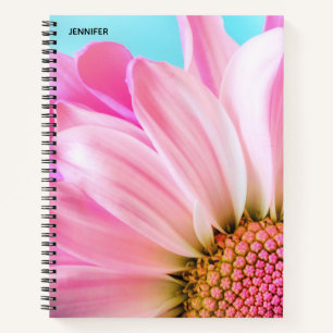 Carnet Belle Fleur rose Gros plan Photo