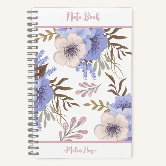 Carnet Belle Fleur violette (Recto)