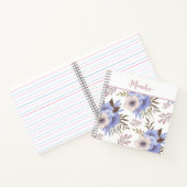 Carnet Belle Fleur violette (Intérieur)