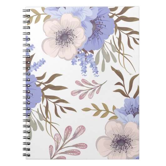 Carnet Belle Fleur violette (Devant)