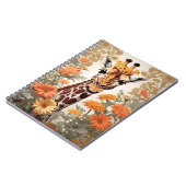 Carnet Belle Giraffe et Gerbera Daisy Flowers (Côté gauche)