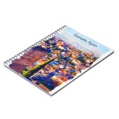 Carnet Belle Granada Espagne Aquarelle Vue (Côté gauche)
