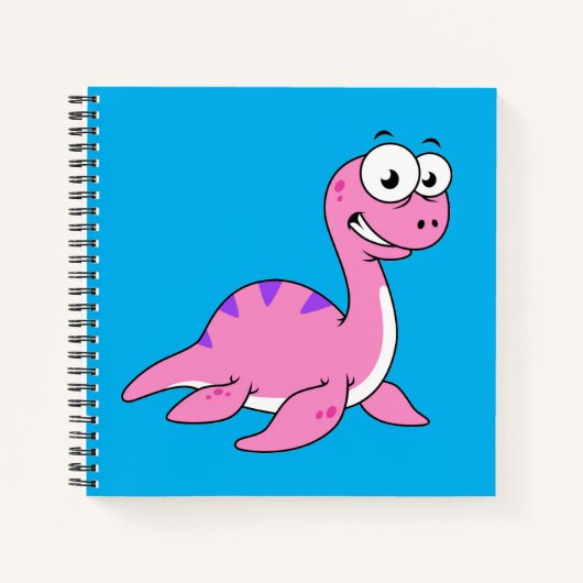Carnet Belle Illustration Du Monstre Loch Ness. (Devant)