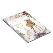 Carnet Belle illustration Fille Parties scintillant or ét (Côté Droit)