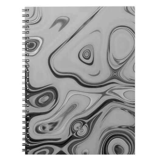 Carnet Belle Impression d'art de couleur de texture gris (Devant)