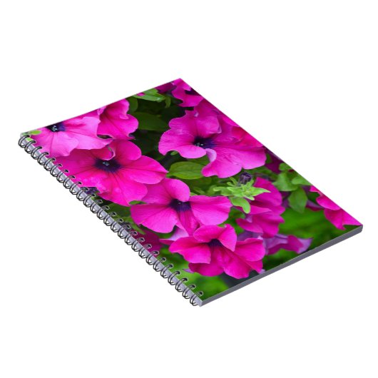 Carnet Belle impression de pétunias violet (Côté Droit)