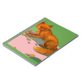 Carnet belle impression de renard (Côté gauche)