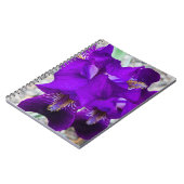 Carnet Belle iris violet (Côté gauche)
