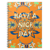 Carnet Belle journée Belle bébé rose foncé teinte florale (Devant)