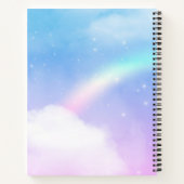 Carnet Belle licorne avec Rainbow Mane & Tail (Dos)