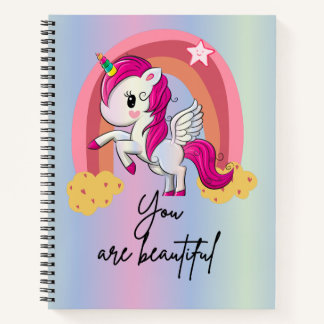 Carnet Belle licorne magique