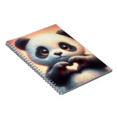 Carnet Belle Love Heart Panda (Côté Droit)
