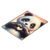 Carnet Belle Love Heart Panda (Côté gauche)