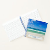 Carnet Belle Maison de plage Invité personnalisée (Intérieur)