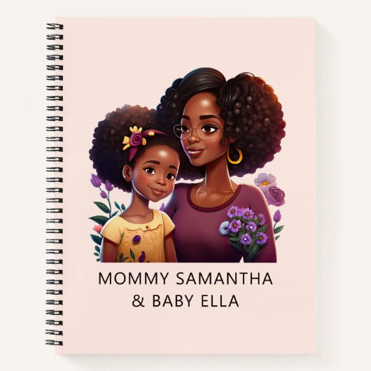 Carnet Belle maman et fille noire (12) (Devant)