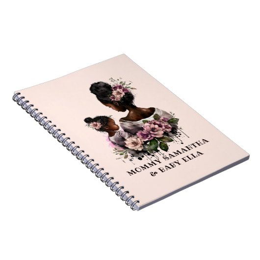 Carnet Belle mère et fille noire (7) (Côté Droit)