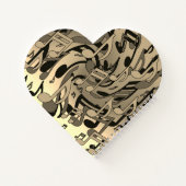 Carnet Belle musique Sepia Tone Live Notes musicales (Dos)