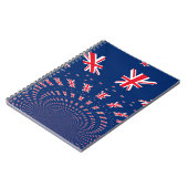 Carnet Belle Nouvelle-Zélande Drapeau Art Design (Côté gauche)