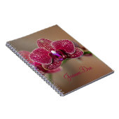 Carnet Belle orchidée rouge (Côté Droit)