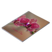 Carnet Belle orchidée rouge (Côté gauche)
