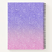 Carnet Belle Parties scintillant rose violet Ombre (Dos)