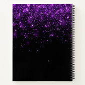 Carnet Belle Parties scintillant violette (Dos)