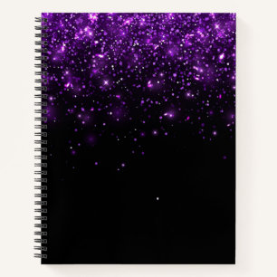 Carnet Belle Parties scintillant violette