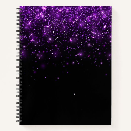 Carnet Belle Parties scintillant violette (Devant)