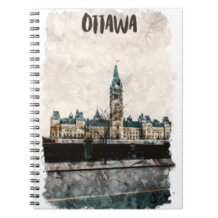 Carnet Belle peinture Ottawa Canada Aquarelle de voyage