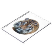 Carnet Belle photo du visage du tigre du Bengale (Côté gauche)