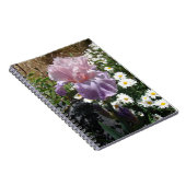 Carnet Belle photo florale de fleur d'iris violet (Côté Droit)