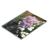 Carnet Belle photo florale d'iris violet (Côté gauche)