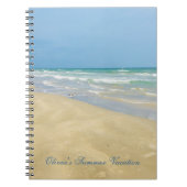 Carnet Belle plage de vacances d'été personnalisée Photo (Devant)