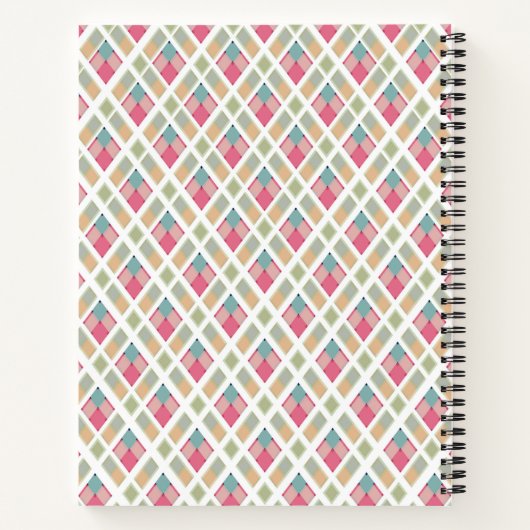 Carnet Belle, plaid (Dos)