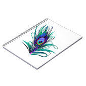 Carnet Belle plume de paon (Côté gauche)