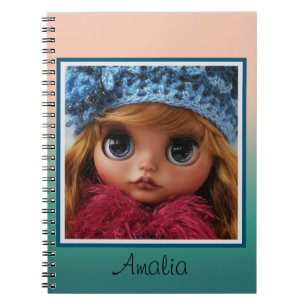 Carnet Belle poupée Blythe grands yeux mode style fun