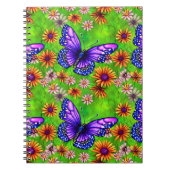 Carnet Belle prairie à papillon pourpre (Devant)