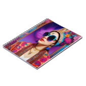 Carnet Belle princesse avec lunettes de soleil (Côté gauche)