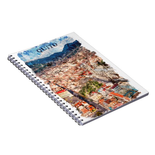 Carnet Belle Quito Ecuador Cityscape (Côté Droit)