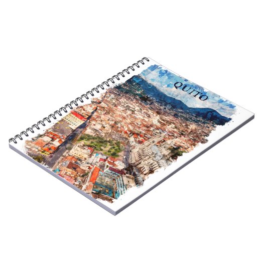 Carnet Belle Quito Ecuador Cityscape (Côté gauche)