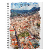 Carnet Belle Quito Ecuador Cityscape (Devant)