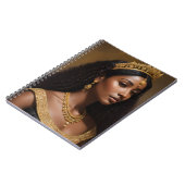 Carnet Belle Reine Noire portant Couronne Or (Côté gauche)