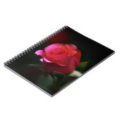Carnet Belle Rose Rouge (Côté gauche)