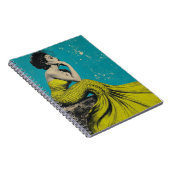 Carnet Belle Sirène Rétro au Citron Vert (Côté Droit)