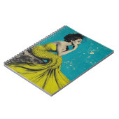 Carnet Belle Sirène Rétro au Citron Vert (Côté gauche)